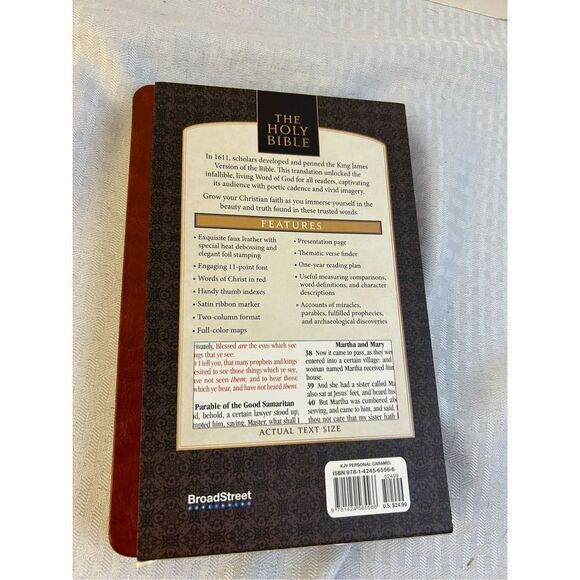 Broad street KJV bible deluxe gift set Carmel color new - Picture 2 of 5
